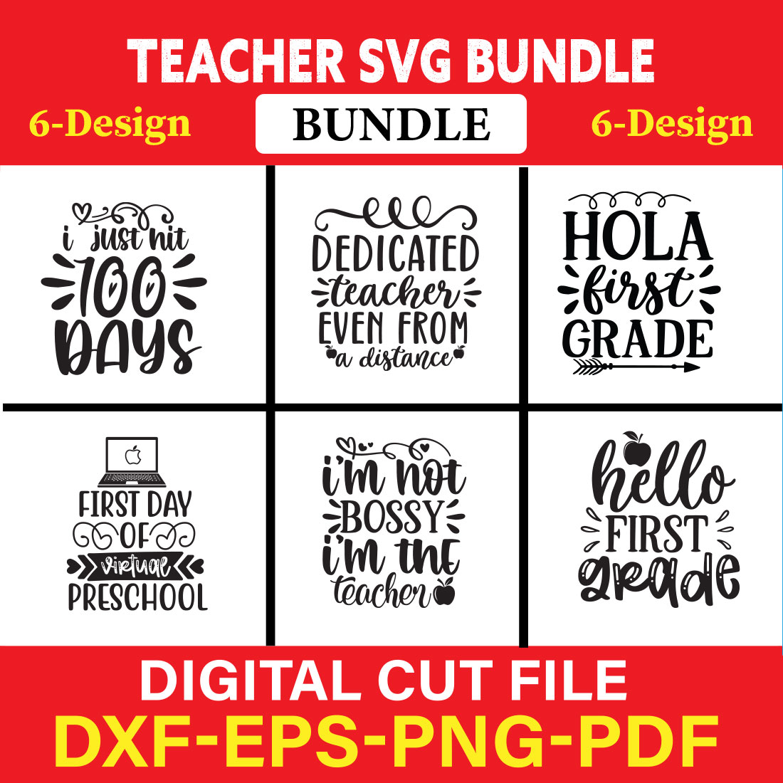 Teacher T-shirt Design Bundle Vol-10 cover image.