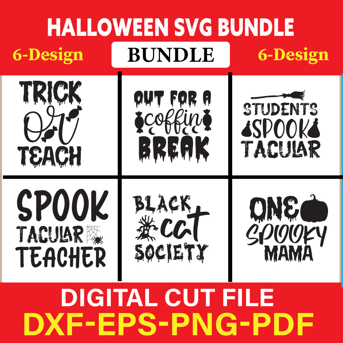 Halloween Svg Bundle, Halloween Bundle, Witch svg, Ghost svg, Pumpkin svg, Halloween Vector, Cricut, Funny Mom Svg Vol-01 cover image.