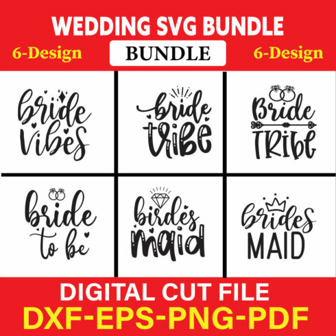 Wedding T-shirt Design Bundle Vol-3 cover image.