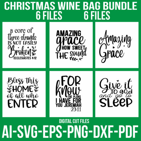 Christmas Wine Bag Bundle cover image.