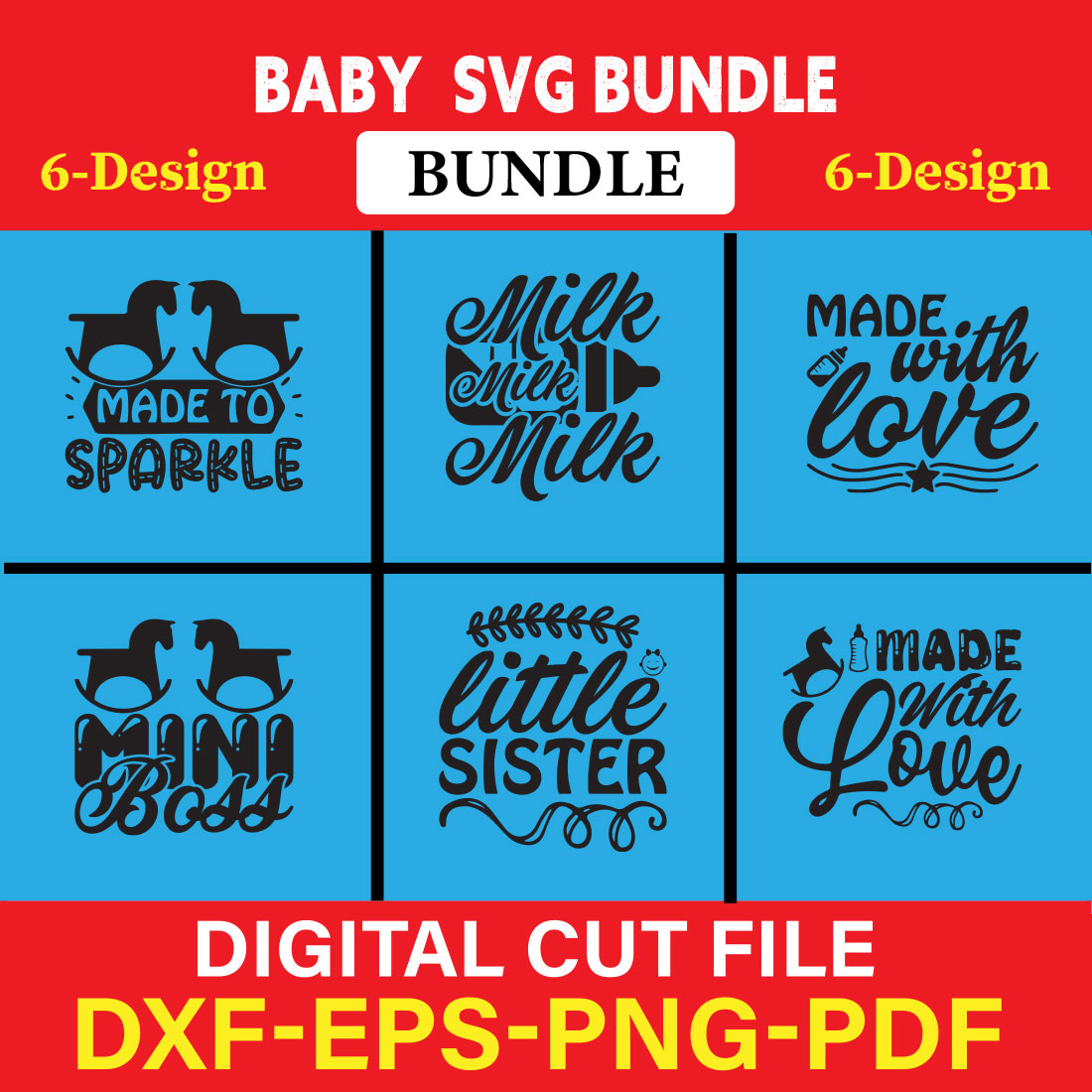 Baby T-shirt Design Bundle Vol-3 cover image.