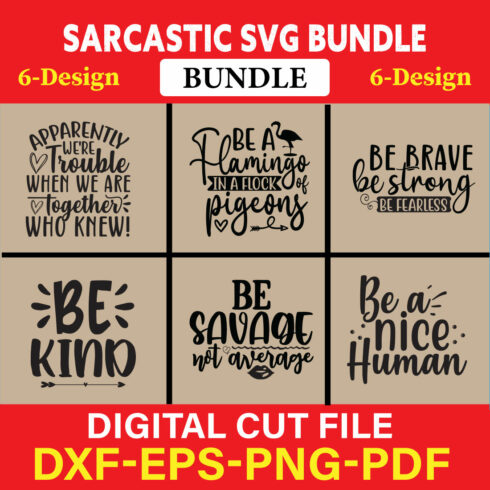 Sarcastic T-shirt Design Bundle Vol-1 cover image.
