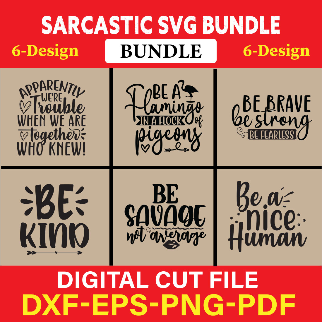 Sarcastic T-shirt Design Bundle Vol-1 cover image.