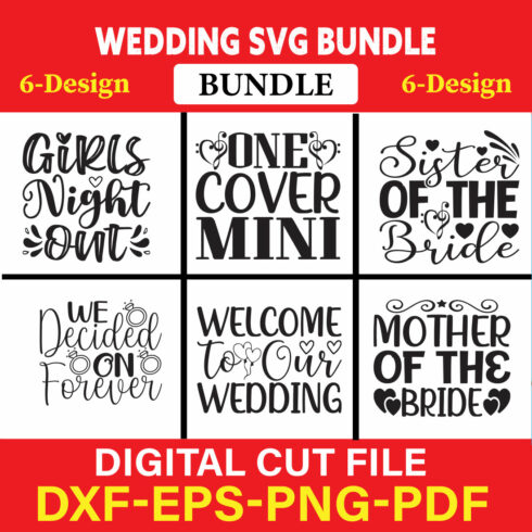 Wedding T-shirt Design Bundle Vol-5 cover image.
