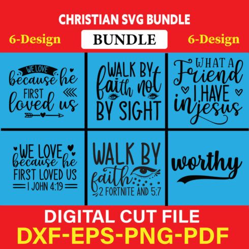 Christian T-shirt Design Bundle Vol-25 cover image.