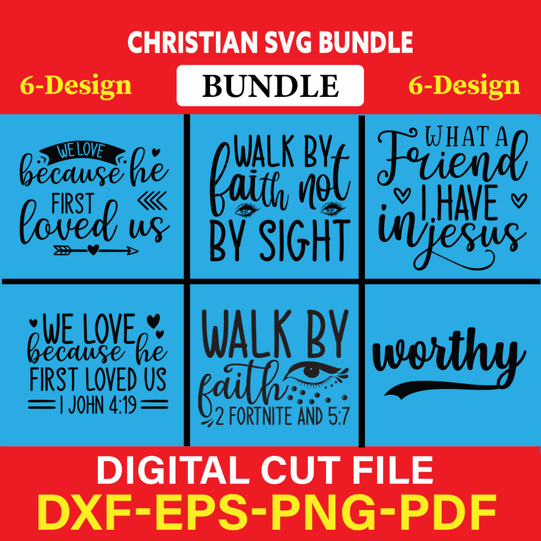 Christian T-shirt Design Bundle Vol-25 cover image.