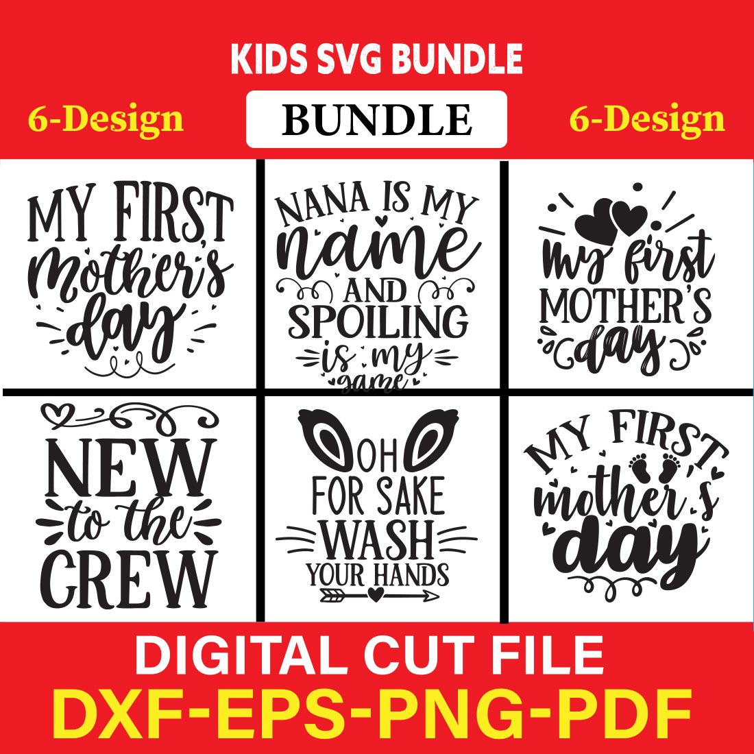 Kids T-shirt Design Bundle Vol-11 cover image.