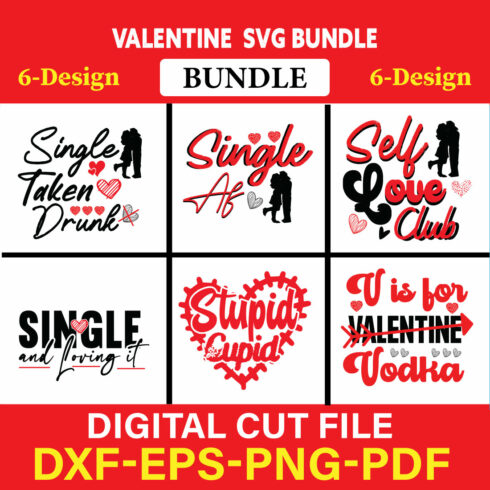 Valentine T-shirt Design Bundle Vol-3 cover image.