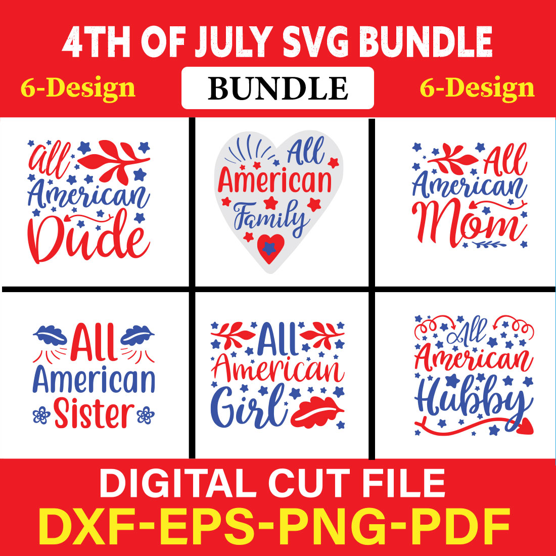 4th Of July T-shirt Design Bundle Vol-5 cover image.