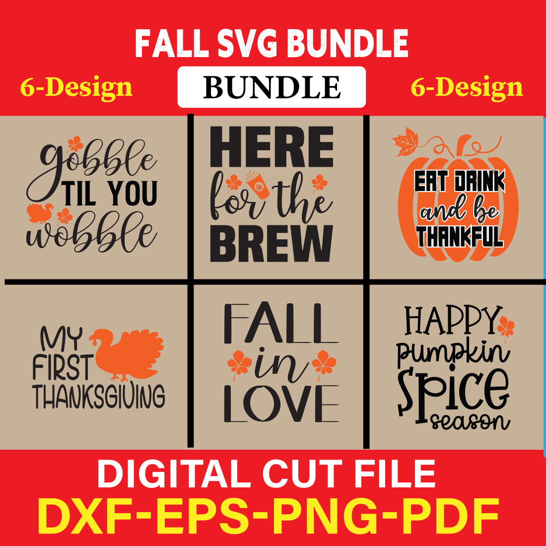 Fall SVG, Fall SVG Bundle, Autumn Svg, Thanksgiving Svg, Fall Svg Designs, Fall Sign, Autumn Bundle Svg, Vol-06 cover image.