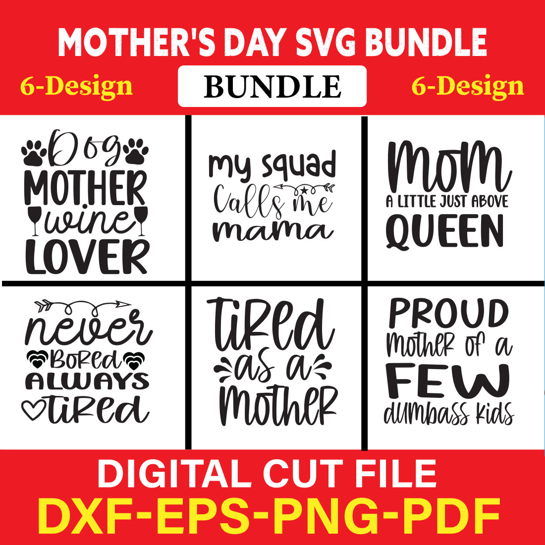 Mother's Day T-shirt Design Bundle Vol-9 cover image.