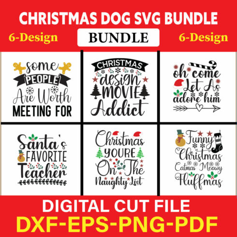 Christmas SVG Bundle / Funny Christmas SVG / Cut File vol-16 cover image.