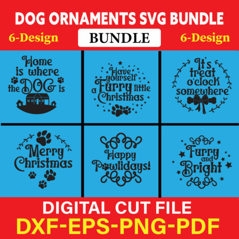 Dog Ornaments T-shirt Design Bundle Vol-2 cover image.