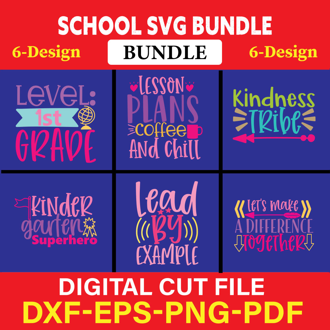 School T-shirt Design Bundle Vol-11 cover image.