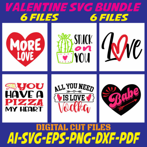 Valentine SVG Bundle cover image.