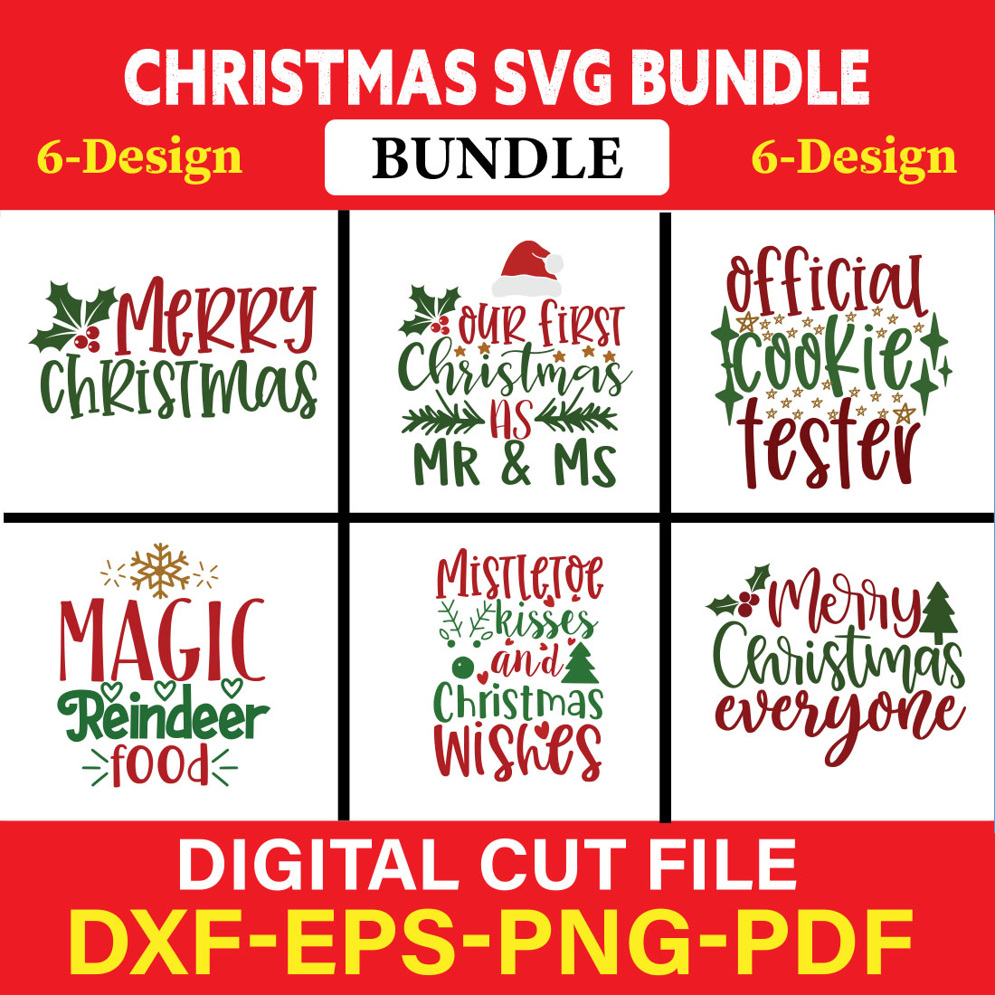 Christmas T-shirt Design Bundle Vol-29 cover image.