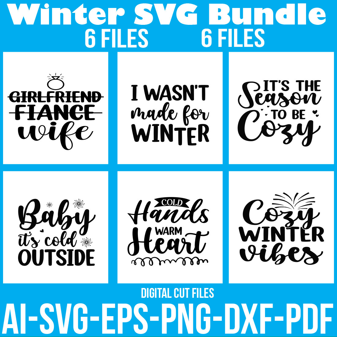 Winter SVG Bundle cover image.