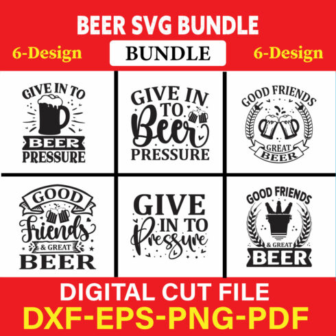 Beer T-shirt Design Bundle Vol-4 cover image.