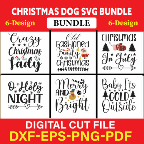 Christmas SVG Bundle / Funny Christmas SVG / Cut File vol-24 cover image.