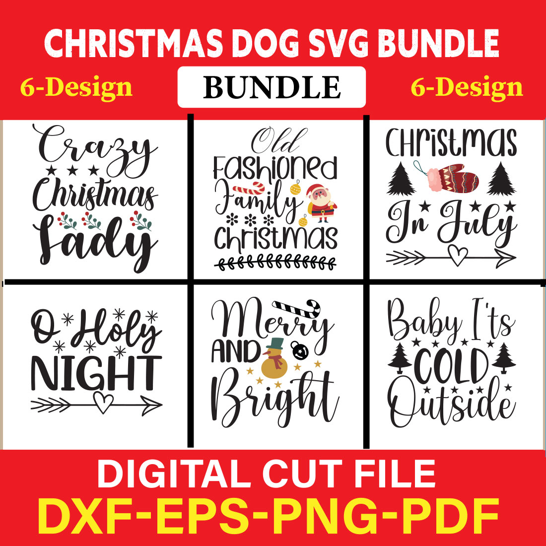 Christmas SVG Bundle / Funny Christmas SVG / Cut File vol-24 cover image.