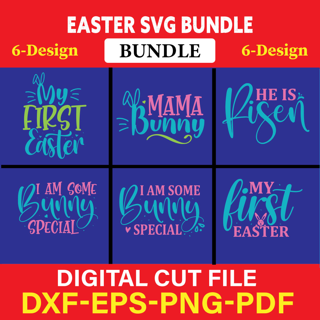 Easter T-shirt Design Bundle Vol-4 cover image.