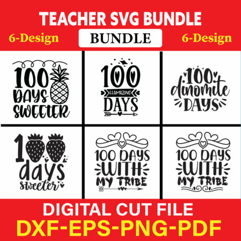 Teacher T-shirt Design Bundle Vol-6 cover image.