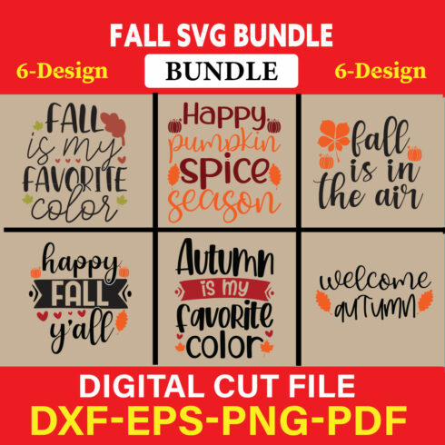 Fall SVG, Fall SVG Bundle, Autumn Svg, Thanksgiving Svg, Fall Svg Designs, Fall Sign, Autumn Bundle Svg, Vol-01 cover image.
