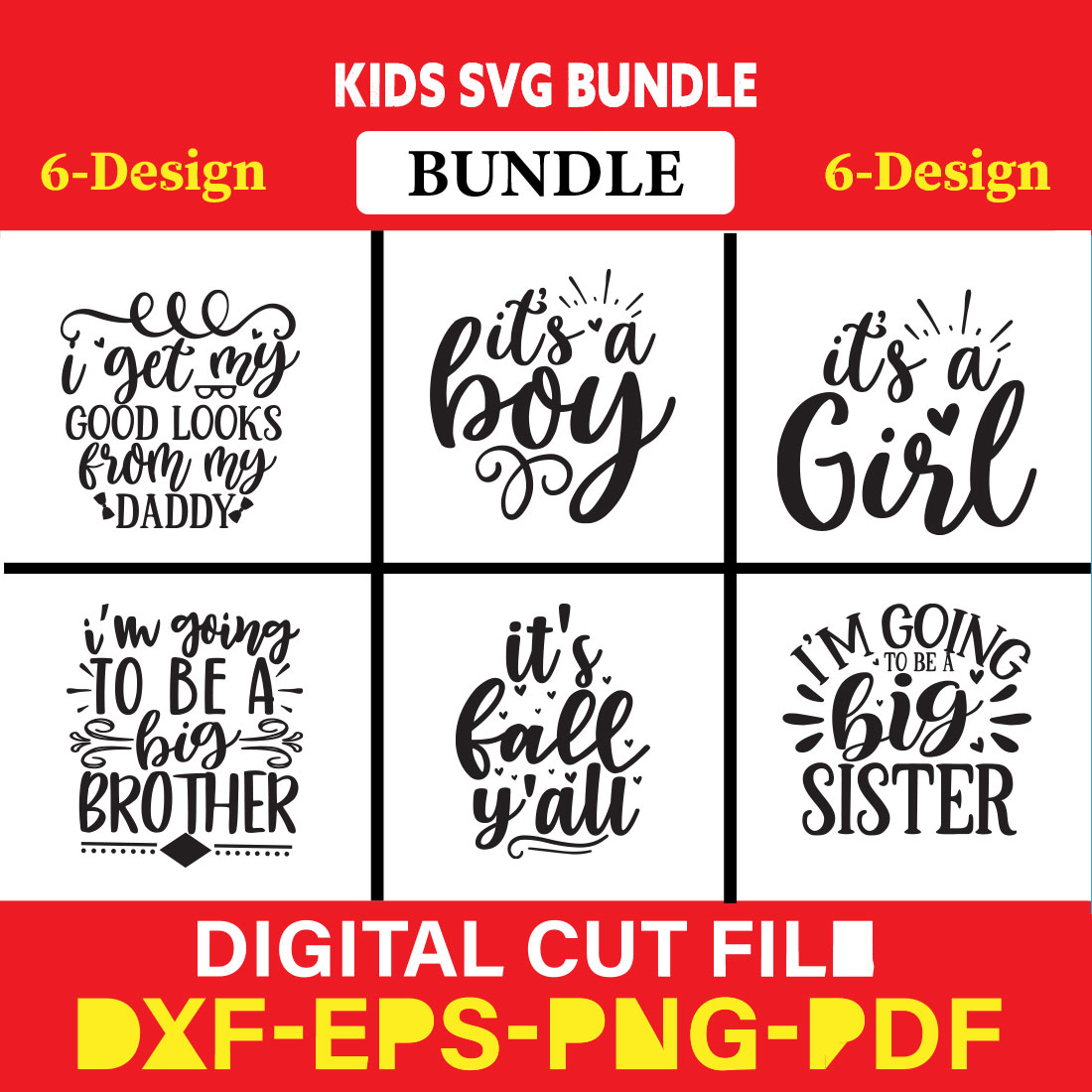 Kids T-shirt Design Bundle Vol-8 cover image.