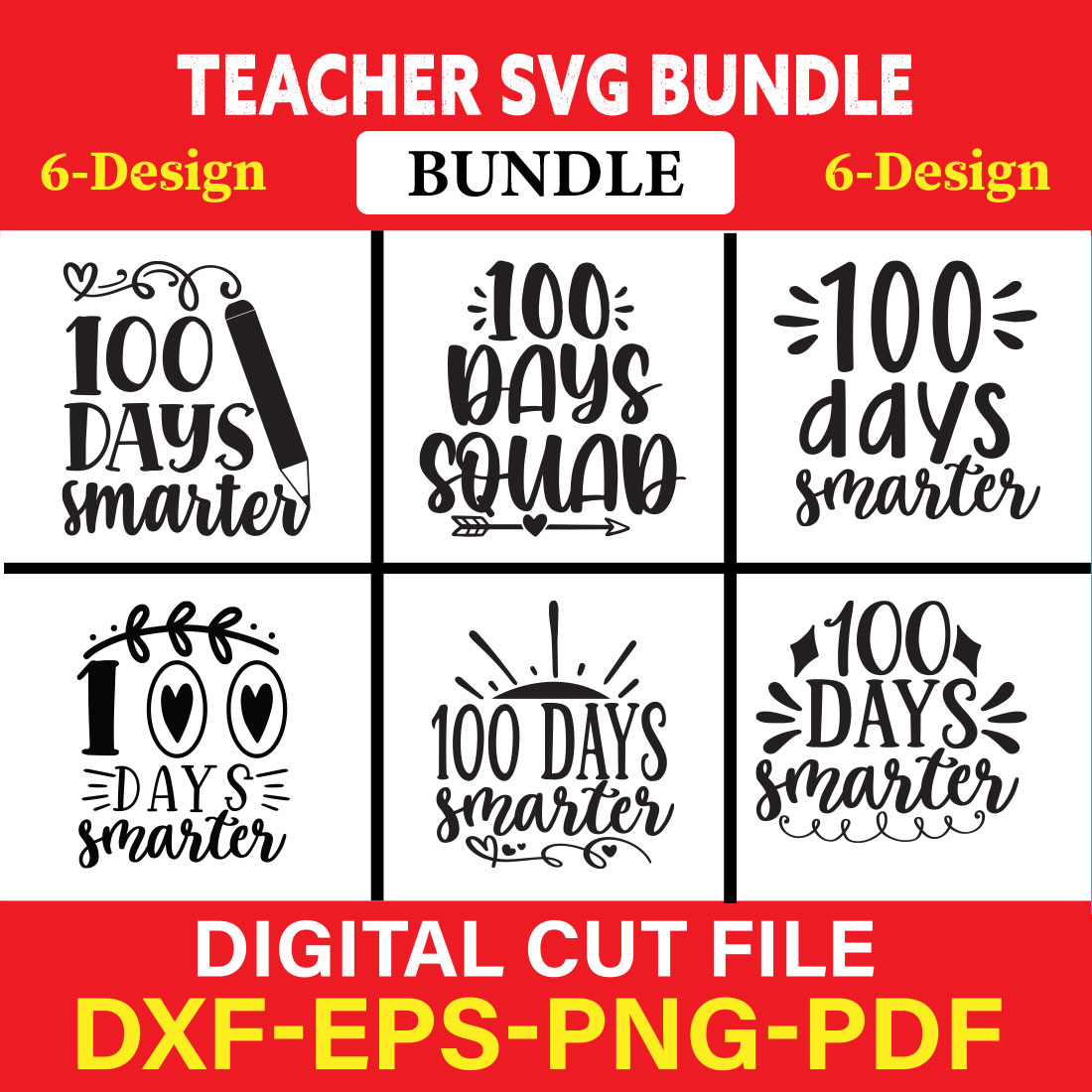 Teacher T-shirt Design Bundle Vol-5 cover image.