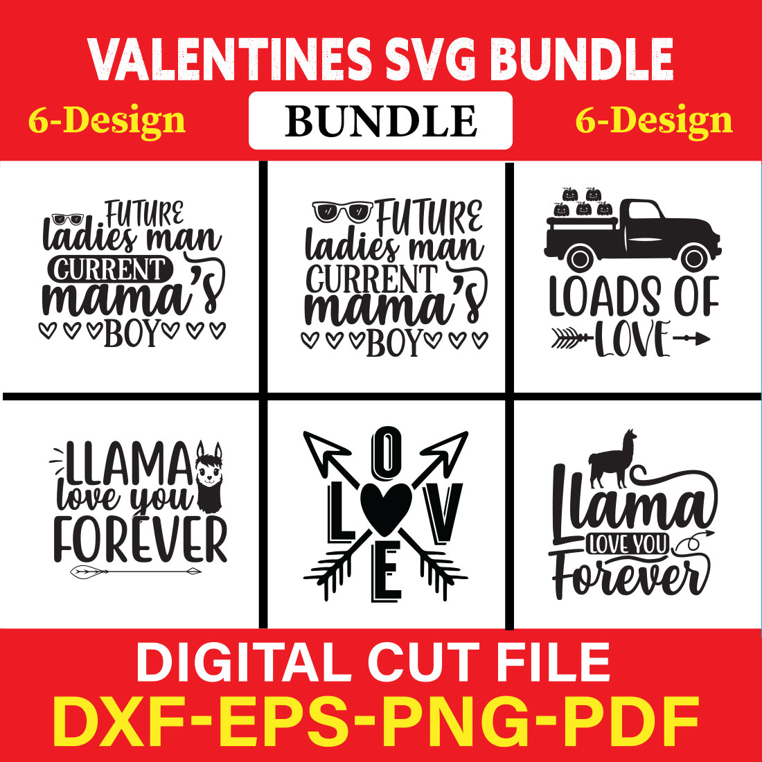 Valentines T-shirt Design Bundle Vol-26 cover image.