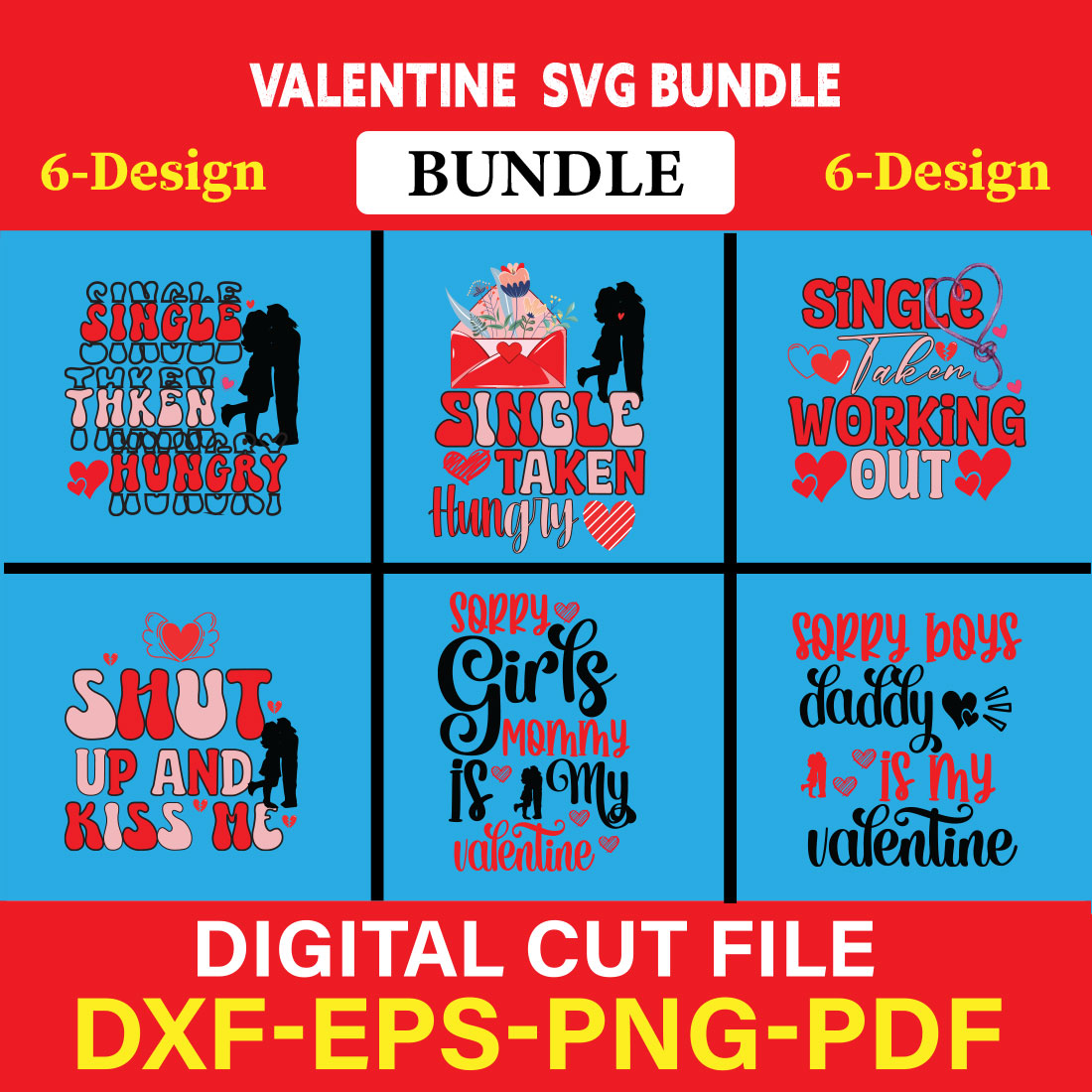 Valentine T-shirt Design Bundle Vol-21 cover image.