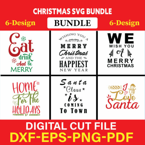 Christmas T-shirt Design Bundle Vol-3 cover image.