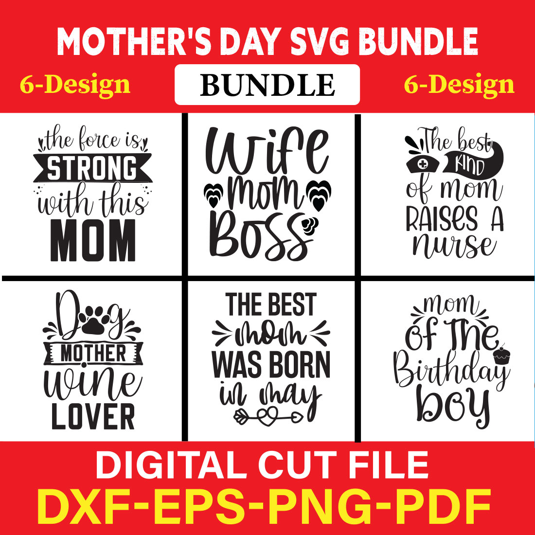 Mother's Day T-shirt Design Bundle Vol-11 cover image.