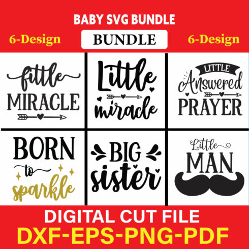 Baby T-shirt Design Bundle Vol-11 cover image.