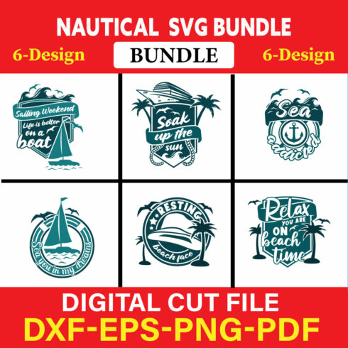 Nautical T-shirt Design Bundle Vol-5 cover image.