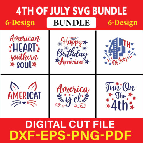 4th Of July T-shirt Design Bundle Vol-1 cover image.