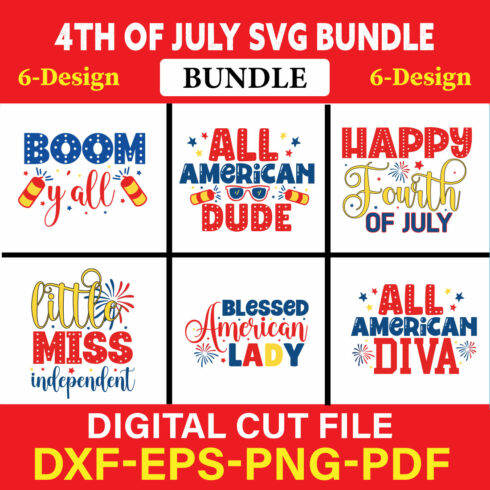 4th Of July T-shirt Design Bundle Vol-11 cover image.