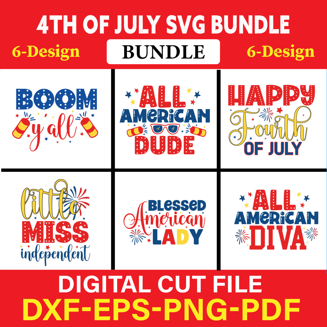 4th Of July SVG T shirt Designs Bundle - MasterBundles