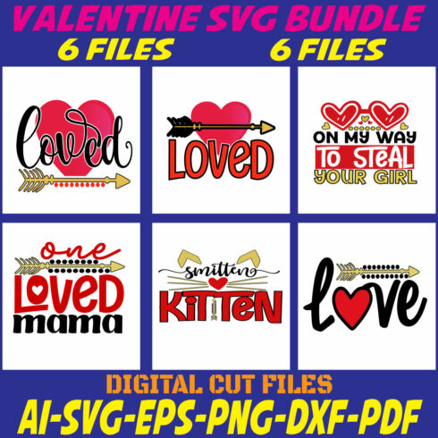 Valentine SVG Bundle cover image.