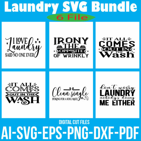 Laundry SVG Bundle cover image.