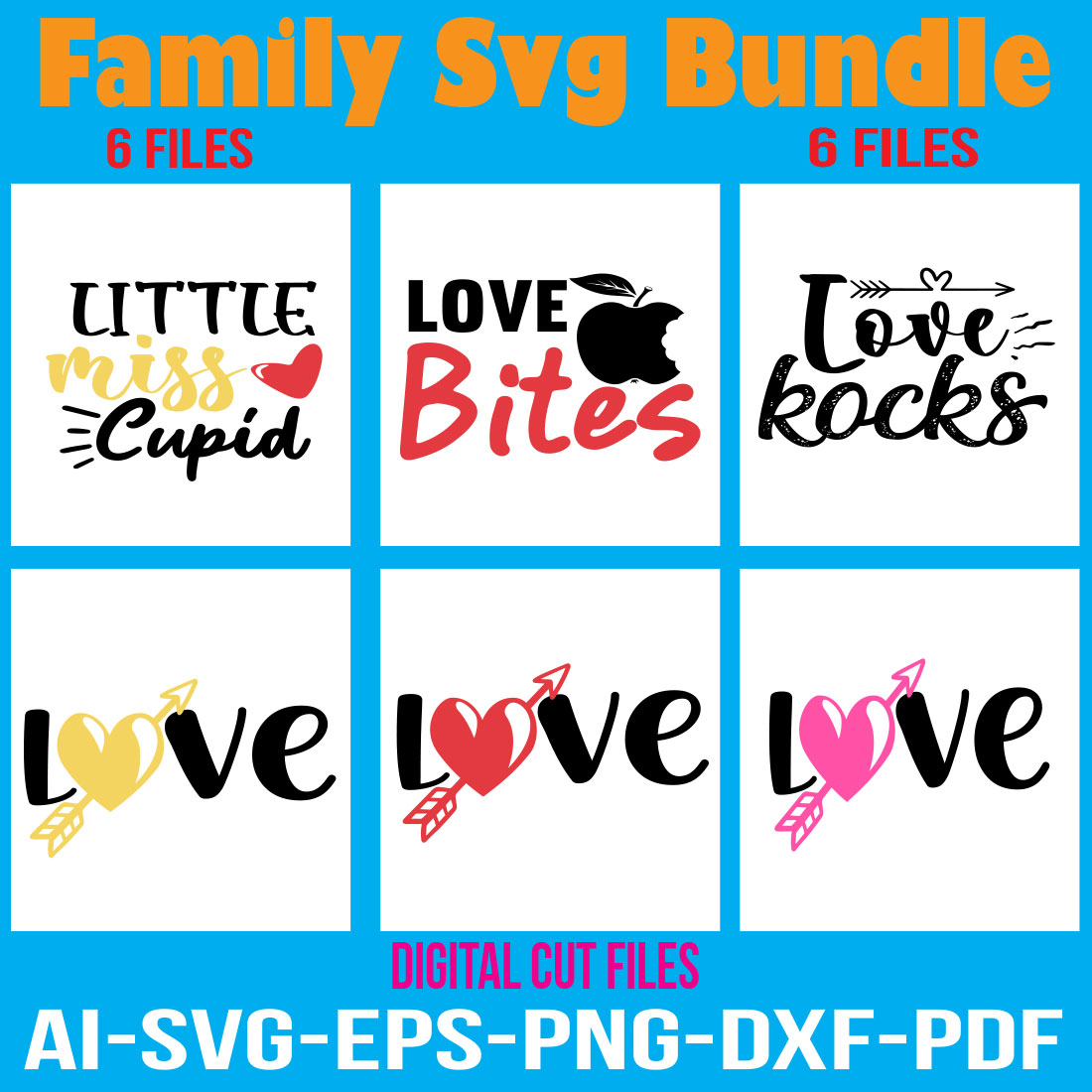 Family Svg Bundle cover image.