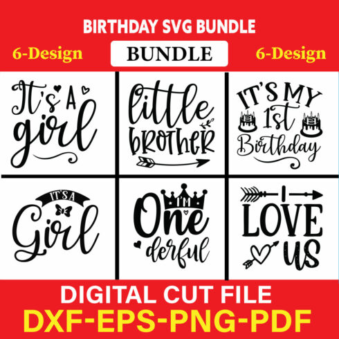 Birthday T-shirt Design Bundle Vol-10 cover image.