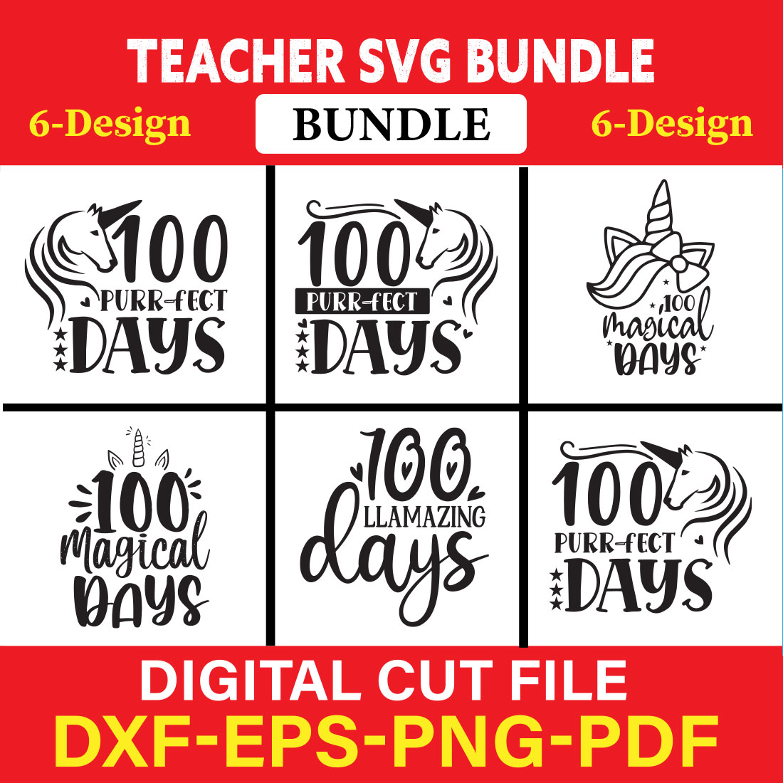 Teacher T-shirt Design Bundle Vol-7 cover image.