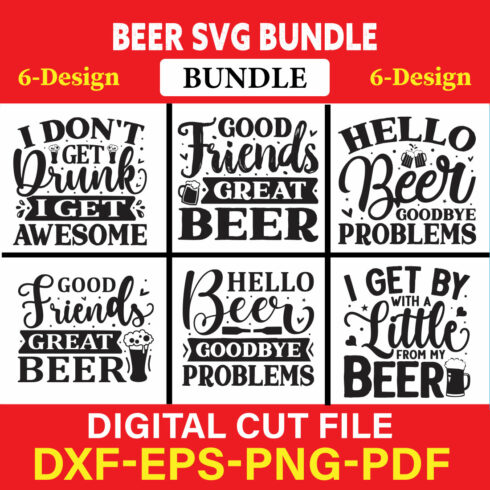 Beer T-shirt Design Bundle Vol-3 cover image.