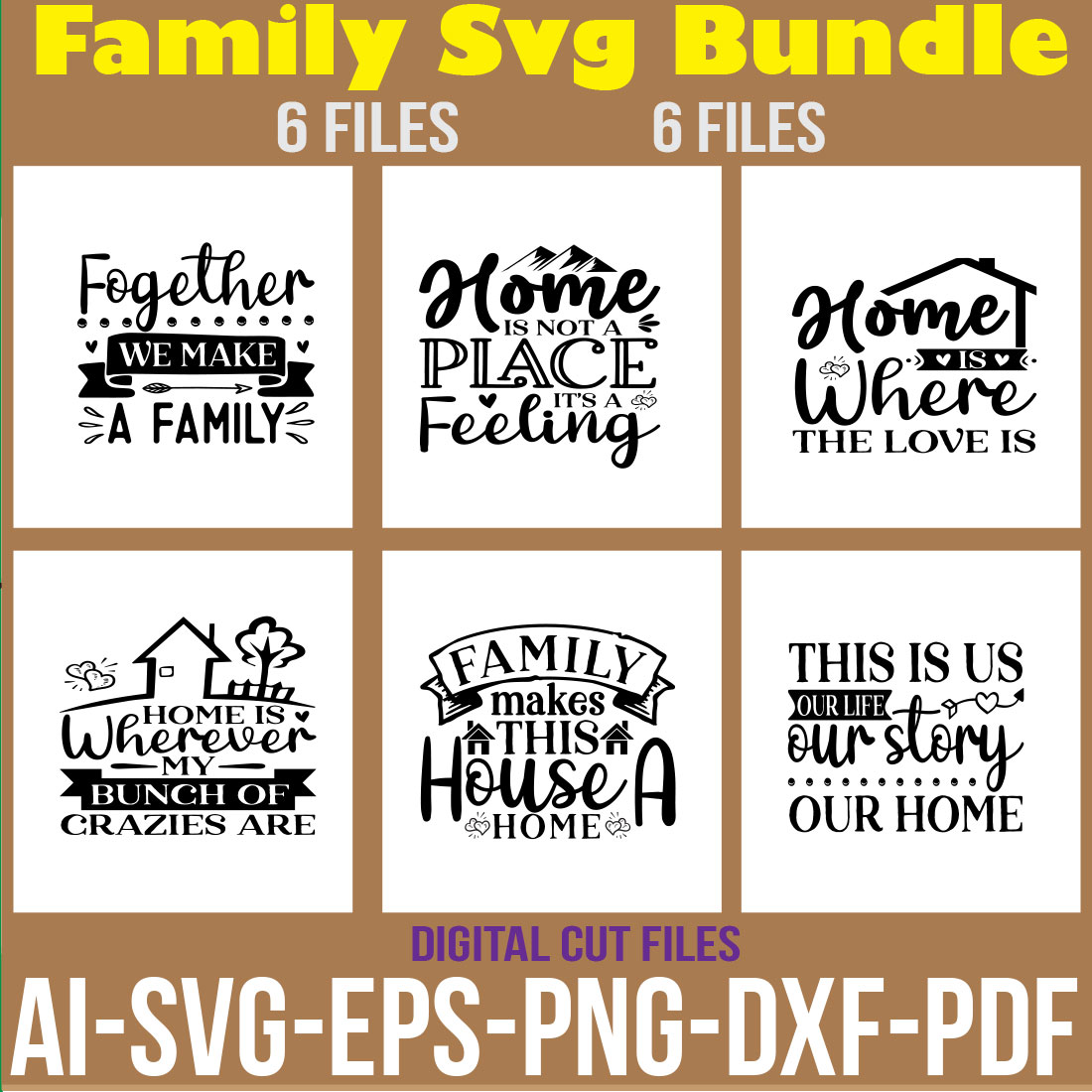 Family Svg Bundle cover image.