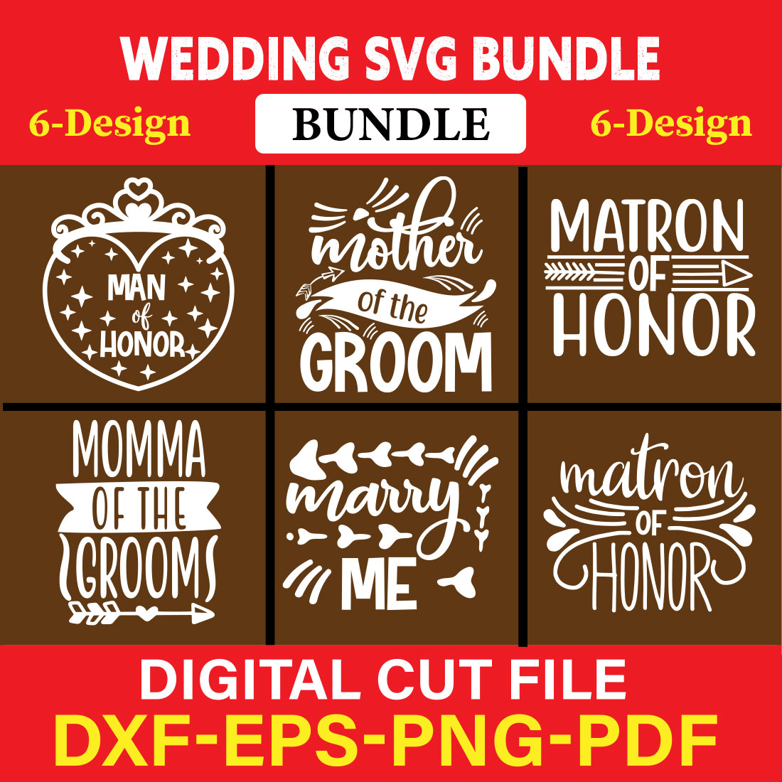 Wedding T-shirt Design Bundle Vol-21 cover image.