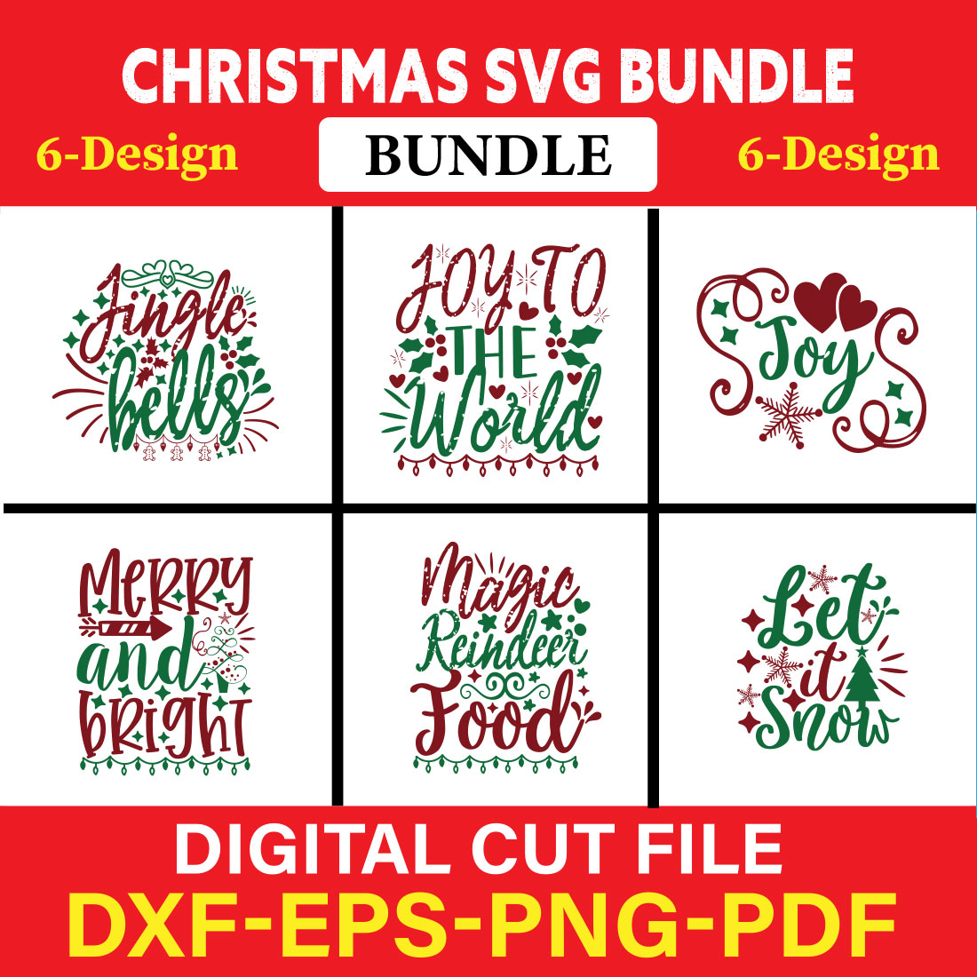 Christmas T-shirt Design Bundle Vol-35 cover image.