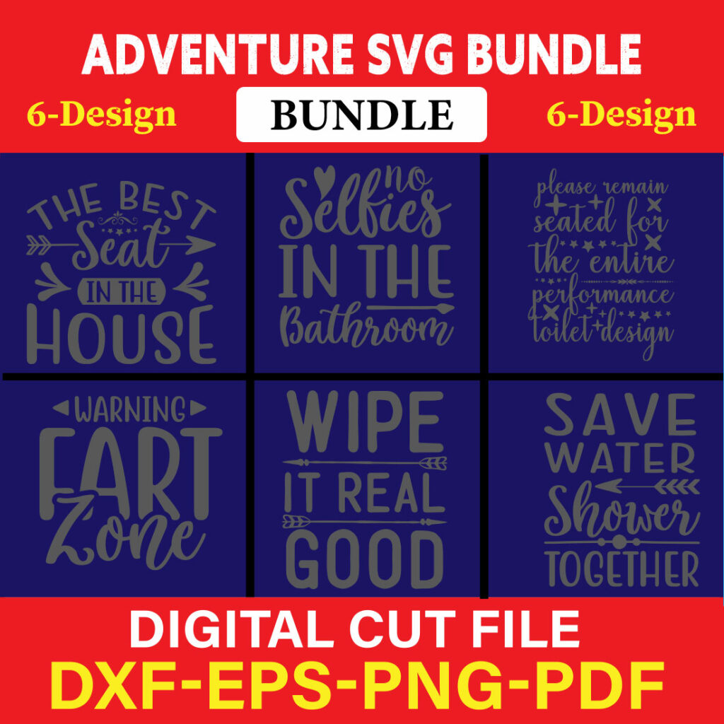 Bathroom T-shirt Design Bundle Vol-3 - MasterBundles