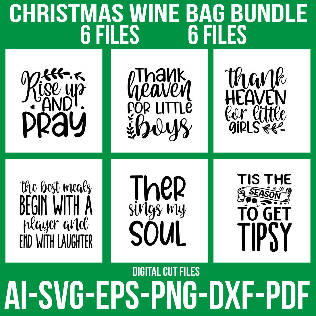 Christmas Wine Bag Bundle cover image.