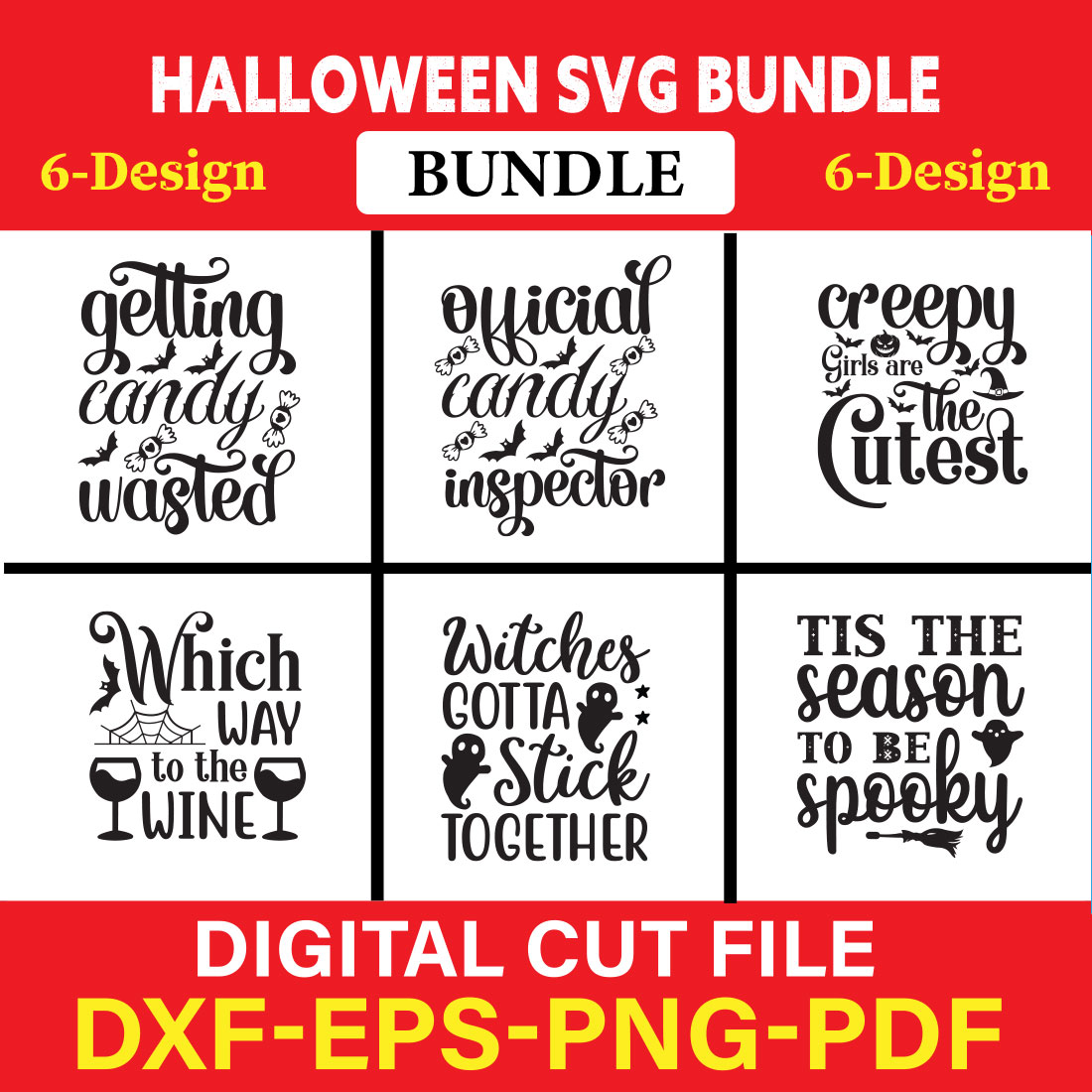 Halloween T-shirt Design Bundle Vol-1 cover image.